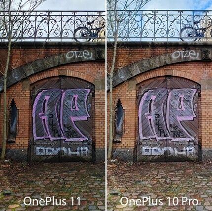 The OnePlus 11 vs. the OnePlus 10 Pro.