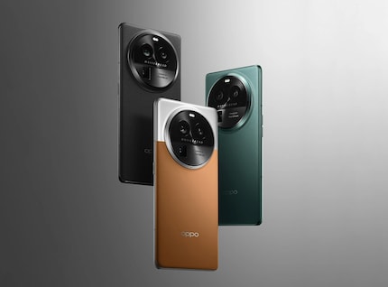 Das Oppo Find X6 Pro ist in China in den Farben Grün, Schwarz und einem Braun mit Lederoptik erhältlich.