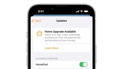 Für iOS 16.2 geplant, aber erst jetzt veröffentlicht: das Update für die Homekit-Architektur.
