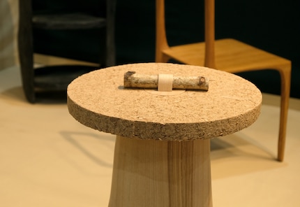 Both the stool and this coffee table from the «I’m not a waste» collection are biodegradable.