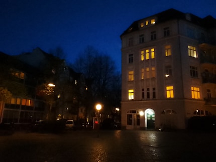 Pixelbrei in der Nacht.