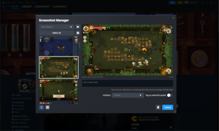 Improved screenshot management