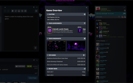 New game overview