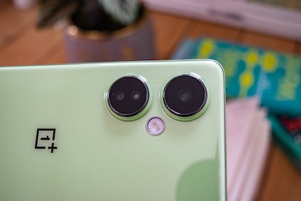 The cameras on the OnePlus Nord CE 3 Lite 5G form a friendly face.