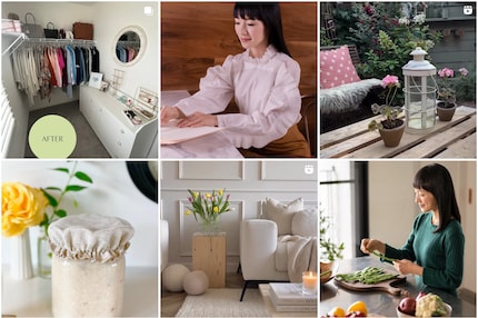 Feed-Auszug: So präsentiert sich Marie Kondo auf Instagram. Angeblich ist es bei ihr zu Hause nun aber unordentlich. Sagt sie.