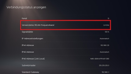 Da liegt der Hund begraben – die PS5 ist im langsameren 2,4-GHz-Frequenzband unterwegs.
