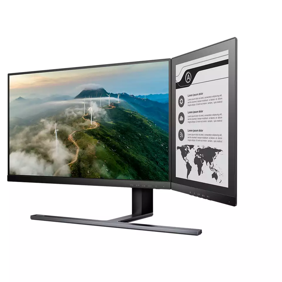 As a combination with an LCD screen, the E-Ink is primarily intended to accommodate documents.