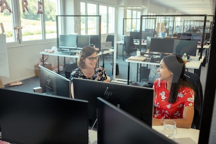 Ohne Absprachen kommen Veronika und Nicole nicht weit.