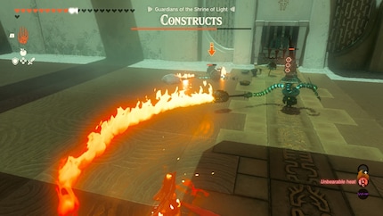 The surprisingly cute «Constructs» are new enemies. They also fight with combined weapons.