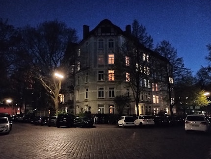 Der Nachtmodus in Aktion.