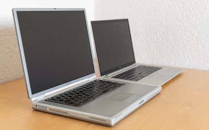 A bit clunky, but otherwise, Apple’s antique machine doesn’t look all that different from a notebook today.