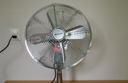 Selbst bei der ultraschnellen Bewegung eines Ventilators ist kaum noch ein Rolling-Shutter-Effekt zu sehen.