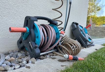 Hose on a reel, spiral hose – nothing has really won me over yet.