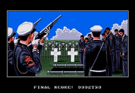 Gunship isn’t squeamish about the game-over screen.