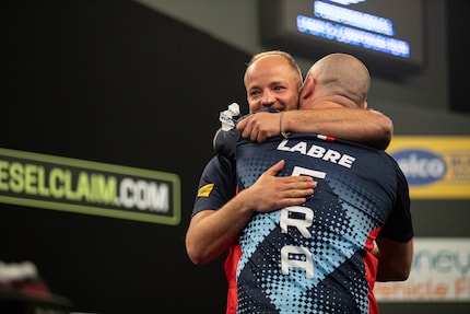 Thibault Tricole und Jacques Labre für Frankreich waren eine der Überraschungen des Turniers.