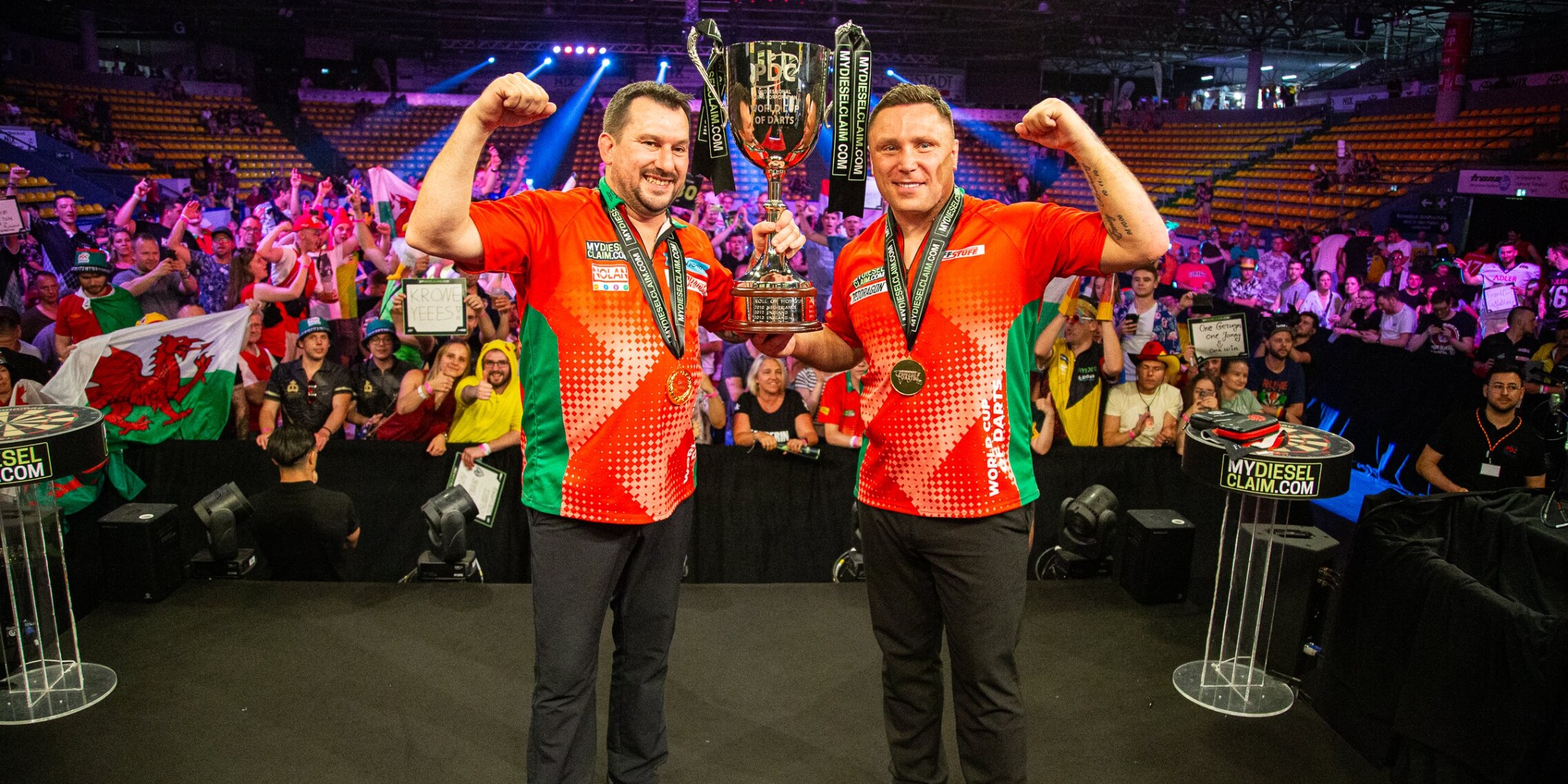 Wales gewinnt die DartsTeamWM 2023 Galaxus