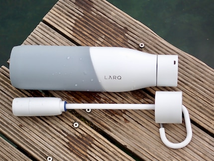 To remove suspended particles, an additional filter is required.