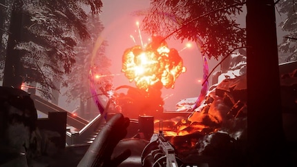 The explosions at least bring a touch of colour to the game. 