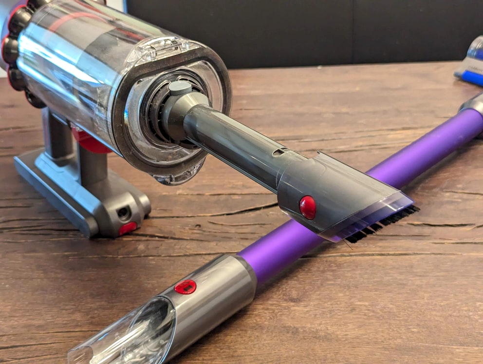 Simply remove the large tube and the Dyson turns into a handheld.