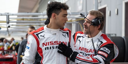 Mardenborough (Archie Madekwe) and Salter (David Harbour) form a strong rookie team.