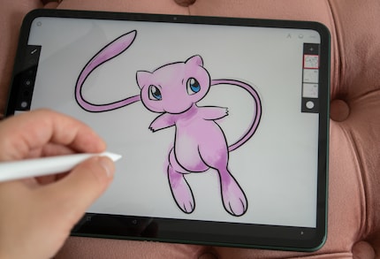 Das Mew zu zeichnen macht Spass, die Aussenlinien brauchen aber etwas mehr Geduld.