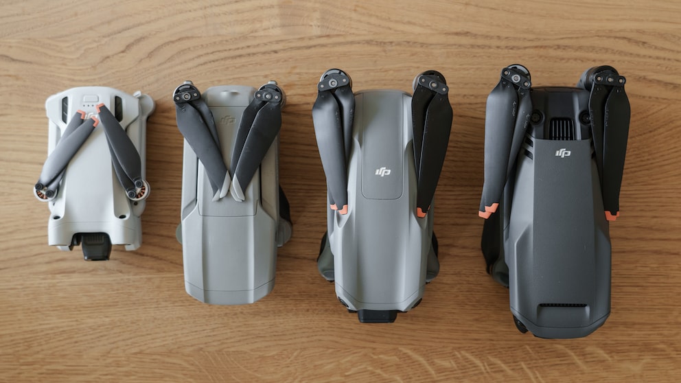 The Air 3 (second from right) is almost as big as the Mavic 3 (far right). The Air 2 (second from left) was right between the Mini 3 (left) and the Mavic 3.