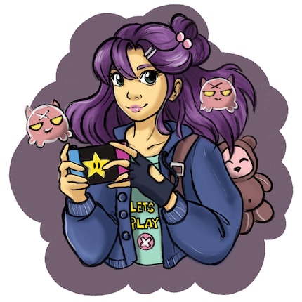 After a quick four hours, my test image is finished. Maybe I’ll make a sticker out of it for my day planner :D