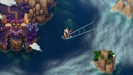 Wie es sich für ein 90er-RPG gehört, erkundest du die Welt auch mit einem Schiff.