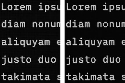 If I make content the same size on the same display, I can’t tell the difference between native (right) and non-native (left) scaling.