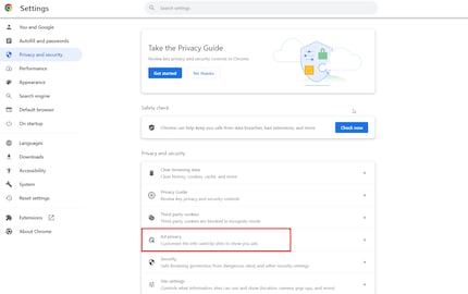 You can disable Topics here – other sites still use tracker tools, of course.