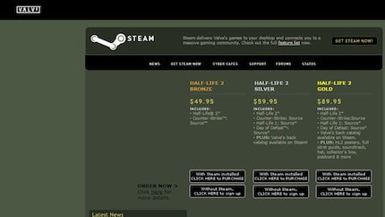 Half-Life 2 is the first game available for purchase on Steam.