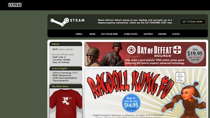 Rag Doll Kung Fu is the first non-Valve game on Steam.