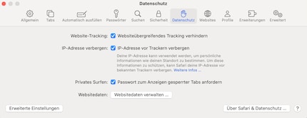 Safari sperrt private Tabs mit einem Passwort – wenn du willst.