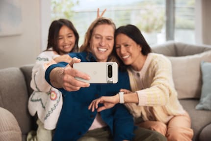 Several group photos can be merged into one - so that everyone in the picture is smiling.