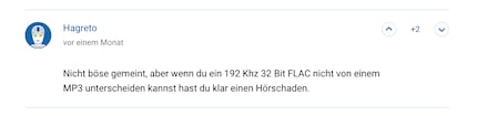 Eine Meinung aus dem Internet.