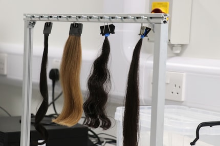 The hair used for the research is ethically obtained human hair. As many hair types as possible are considered.