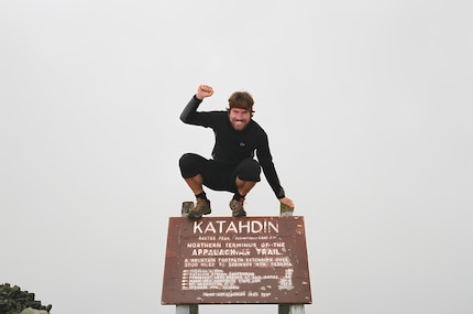 Geschafft: Carsten Jost am Ende des fünfmonatigen Laufabenteuers auf dem Appalachian Trail.