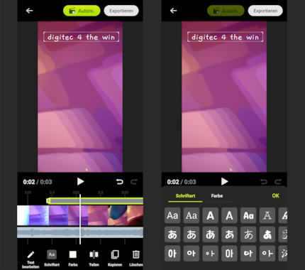 In der Video-Creator-App erstelle ich mit wenig Klicks ein Reel aus meinen Bildern und Videos, inklusive Text.