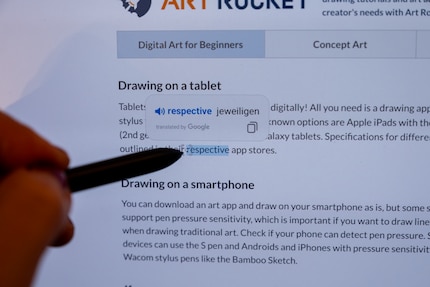 Armed with a stylus and Google Translate, you can translate word for word.