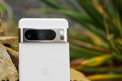 The line-up of three rear cameras.