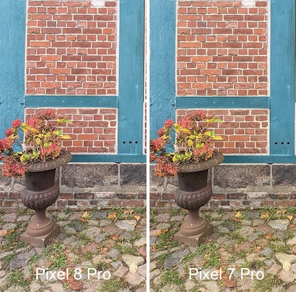 I can see minimal differences in colour rendering, but none in the level of detail.