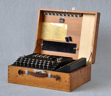 On display at the festival: the most famous historical cipher machine Enigma.