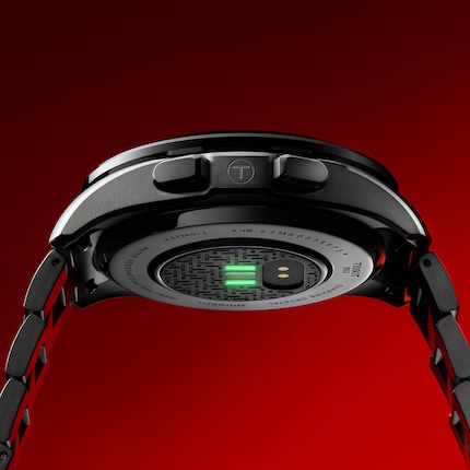 Die neue Tissot Smartwatch hat erstmals einen Pulsmesser eingebaut.