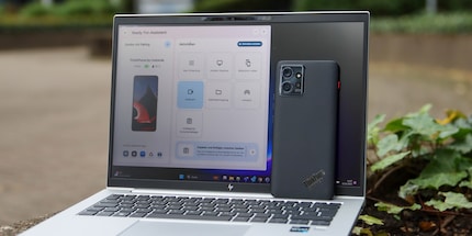 Auf dem Thinkphone ist «Ready for» vorinstalliert, das Gegenstück auf dem Notebook muss ich installieren.