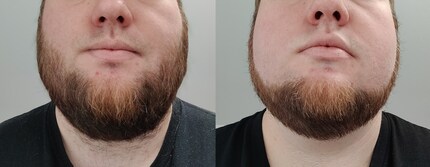 Before and after: not perfect – I had to go over the front left again – but I’m happy.