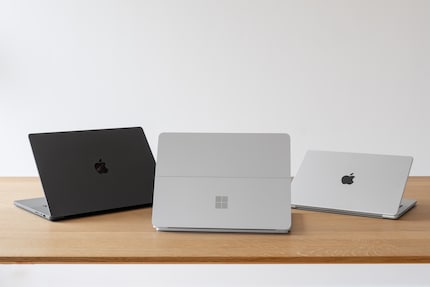 Das MacBook Pro lässt sich in beiden Grössen auch mit dem M3 Max ausstatten. Das Surface gibt es nicht mit noch mehr Leistung, als meine Testkonfiguration bietet.