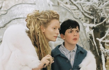 She rocks the white lashes in Narnia: actress Tilda Swinton in the role of Jadis.