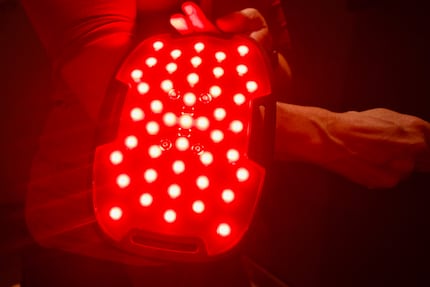 These LEDs with visible and invisible red light are designed to promote relaxation and healing.