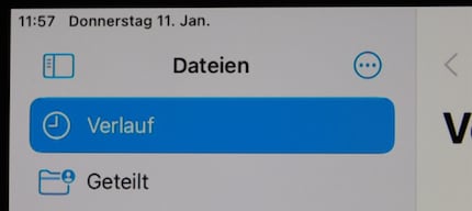 Die Qualität auf dem externen Bildschirm mit dem Lightning-Adapter ist suboptimal.