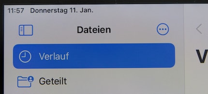 Zum Vergleich: So sieht es auf dem iPad-Bildschirm aus.